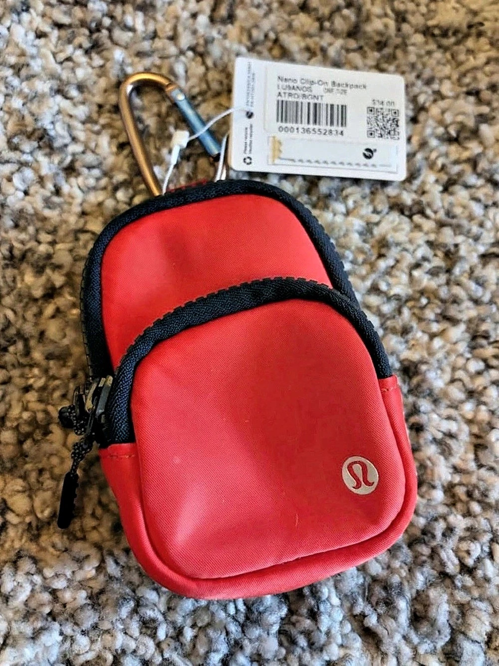 lululemon Everywhere Belt Bag Mini Red Mini Pouch NWT